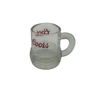 Coors Vintage Glass Shot Mug With Handle